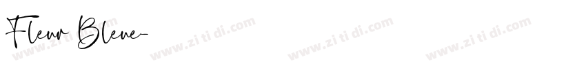 Fleur Bleue字体转换